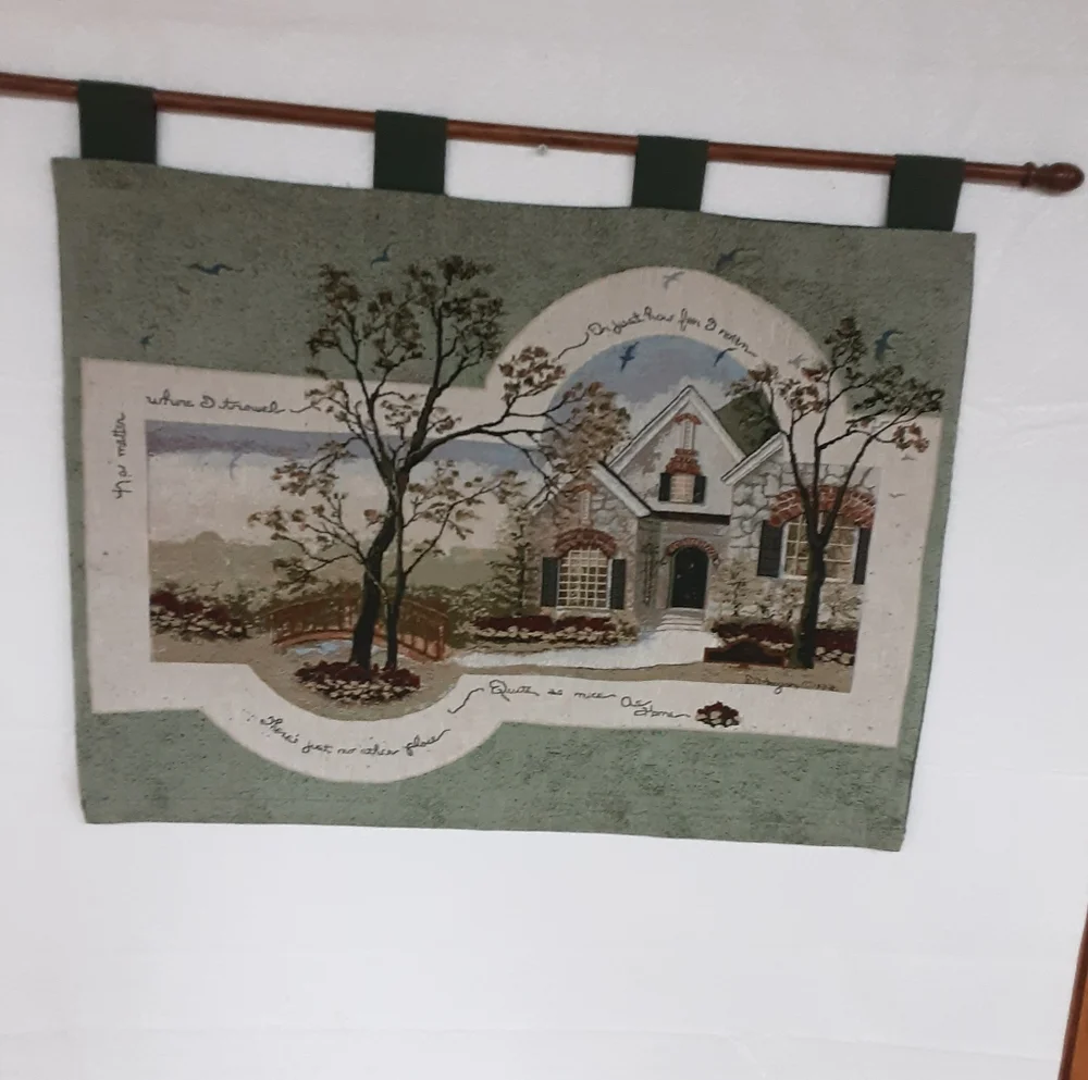Large Vintage Tapestry 36X26